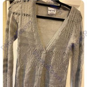 NWOT Kirra V-Neck Button Down Long Sleeve Sweater Size Small